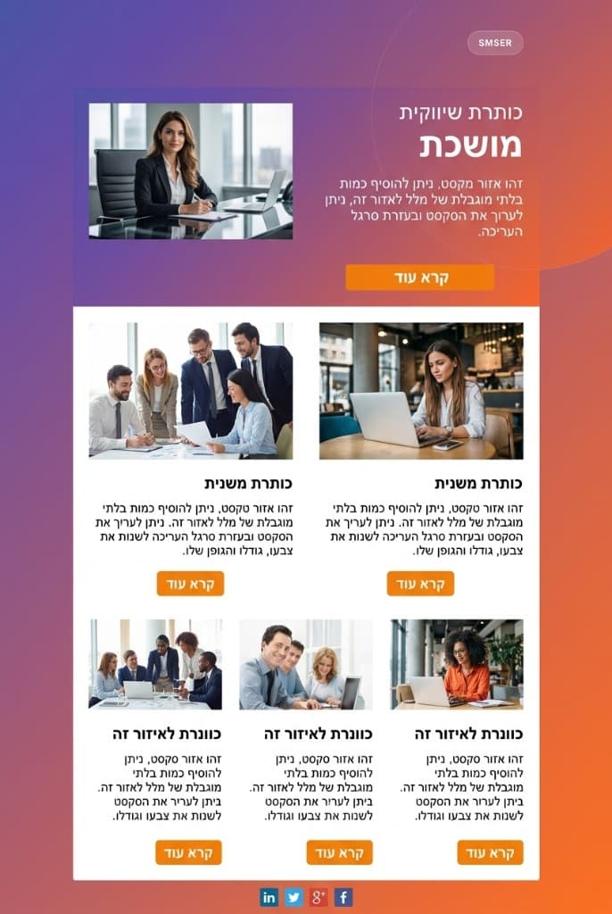 ניוזלטר עסקי
